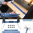 thumbnail image 4 of Telescopic Foldable Stair Tread Gauge Template Tools Aluminum Alloy Angle Ruler Measuring Woodworking Accessories, 4 of 10