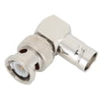thumbnail image 3 of Conector de latón, 4 piezas BNC macho a conector Conector de ángulo recto Experiencia incomparable, 3 of 8