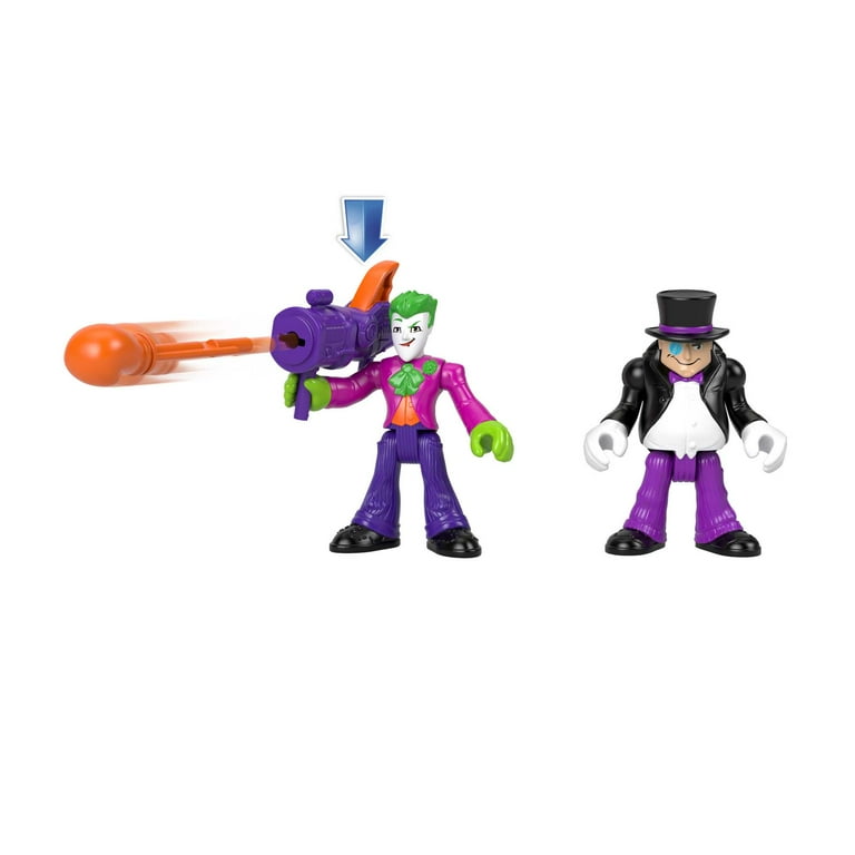 Imaginext DC Super Friends Batman & Villains Figure Set, 7-Piece Preschool Toy, Joker & The Penguin