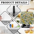 thumbnail image 7 of ZIATUBLES Kitchen Stand Mixer Dust Cover Compatible with 6-8 Quart Kitchen Protective Appliance Accessories with Top Handle and Front Storage Pockets Easy to Clean, Daisy Oil Painting, 7 of 7