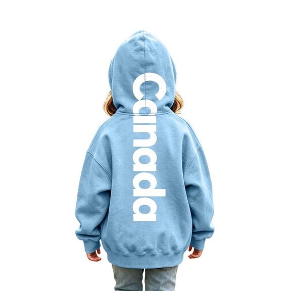 Hiijoy Girls Hooded Sweatshirt Fashion Loose Pullover Hoodie with Letter Print, Sizes 2-14