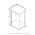 thumbnail image 4 of Furinno Turn-N-Tube Engineered Wood End Table, French Oak/Black, Set of 2, 4 of 4