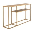 thumbnail image 3 of SAFAVIEH Octavia Glam 2-Tier Console Table, Walnut/Gold, 3 of 7