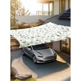 thumbnail image 4 of Sage Green Polka Dot Sun Sail Shades Rectangle Canopy,Sunlight Block Heavy Duty Curved Backyard Shade Cover,Modern Art Abstract Watercolor Dot Waterproof Sun Shades for Patios Garden Pergola 8'x10', 4 of 9