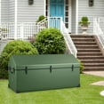 thumbnail image 5 of Spaco Waterproof Outdoor Storage Box with Ventilated Window Adjustable Snap, Storage Box with Sturdy Construction for Outdoor, Green, 5 of 10