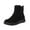 Black, variant on YOUSNH Women's Winter Fashion Thickened Wool Snow Boots Leather and Warm Non Cotton Boots Shoes Womens Boots Black 7