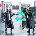 thumbnail image 3 of EUDIDV Lightweight Raincoat Women Hooded Rain Ponchos EVA Zipper Windbreaker Raincoat Rainwear Durable Rain Shield Raincoat for Adults, 3 of 5