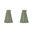 thumbnail image 1 of Jumpingount maxi negra sólida sofisticada y sexy para mujeres adultas negra midi larga Faldas Mujeres ArmyGreen XL 1 Ejercito verde XXL, 1 2Conjunto, 1 of 6
