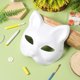 thumbnail image 2 of 20pcs máscaras de gato en blanco máscaras en blanco de papel en blanco bricolaje de mascaras de gato pintadas a mano accesorios, 2 of 8