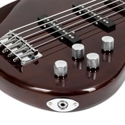 Glarry Beginner 4-String Electric Bass Guitar with Accessories