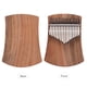 thumbnail image 5 of Kalimba de 17 tonos en madera de alcanfor, tono C, diseño de falda, incluye bolsa de almacenamiento, etiquetas de escala, martillo de afinación, libro de instrucciones, cadena de trémolo, adornos de, 5 of 6