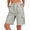 Gray*Summer Savings, variant on Kinrui Bermuda Shorts for Women Summer Quick Dry Cargo Shorts with Multi-Pockets Outdoor Drawstring Knee Length Hiking Short