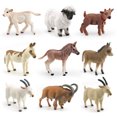 thumbnail image 3 of Juego de figuras de animales de granja, 9 unidades, figuras de juguete de PVC para niños mayores de, 3 of 3