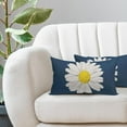 thumbnail image 5 of Daisy Flower Blue Lumbar Pillow Covers 12x20 Inch White Petal Floral Bloom Decorative Pillow Cases Spring Summer Seasonal Cushion Covers Farmhouse Home Decor for Porch Couch Outdoor Set of 2, 5 of 6