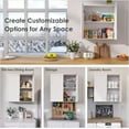 thumbnail image 3 of Laundry Wall Cabinets with Adjustable Shelf,30x30 Kitchen Wall Cabinet with Doors, Upper Cabinet with Shaker for Laundry/Kitchen,White, 3 of 7