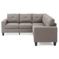 thumbnail image 4 of Glory Furniture Newbury Twill Fabric Sectional in Gray, 4 of 7