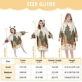 thumbnail image 4 of FORMRS Wearable Blanket Hoodie with Sleeves for Kids Cozy Flannel Sweatshirt, Brown Christmas Trees, 4 of 7
