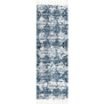 thumbnail image 3 of Unique Loom Serenity Shag Collection Area Rug - Soufriere (2' x 6' Runner Blue/Ivory), 3 of 12