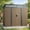 6 x 4 Brown, variant on 6x4 ft Outdoor Storage Shed with Double Lockable Doors - Weather-Resistant Garden Shed in Gray