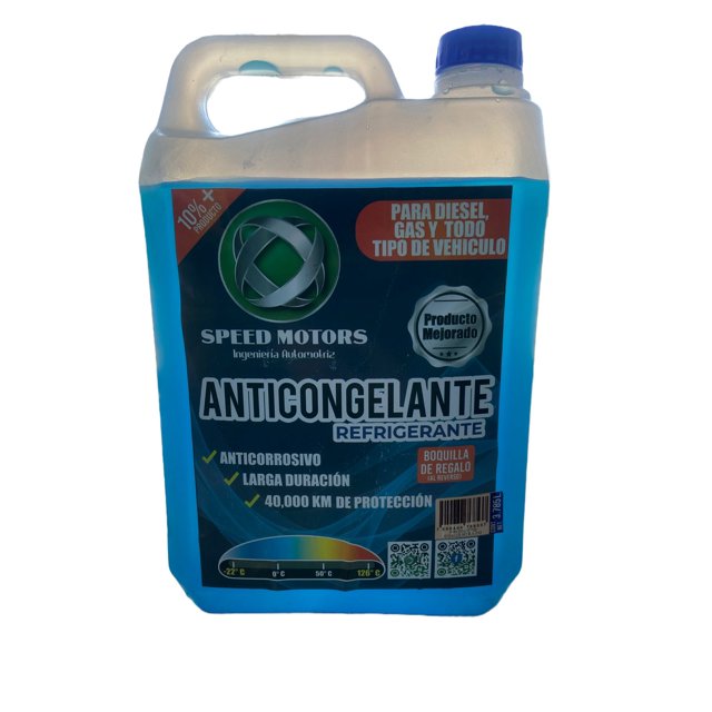 Anticongelante y refrigerante SPEEDMOTORS Azul 3.785 L concentrado SPEEDMOTORS azul/galón/3.785L