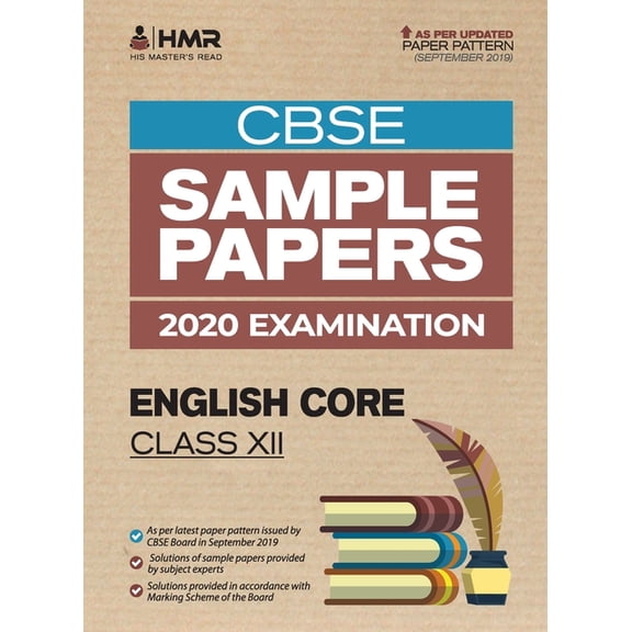 Sample Papers - English Core: CBSE Class 12 for 2020 Examination, (Paperback)