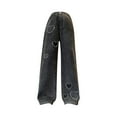 thumbnail image 2 of XXWXYD Girls Baggy Jeans with 𝖸𝟤𝖪 Heart Applique Elastic High Waist Wide Leg Loose Denim Pants Multiple Pockets for Teens 4-14 Years Casual Streetwear Denim Jeans, 2 of 4