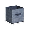 SONGMICS 11" Cube Storage Bin 6 Foldable Fabric Cube Organizer Bin with