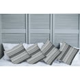 thumbnail image 2 of Ambesonne Grey Throw Pillow Cover 4 Pack, Nordic Snowflake Pattern, 20", Grey White Black, 2 of 7