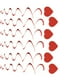 thumbnail image 1 of Cateissary Remolinos colgantes de corazón, suministros de techo de hidromasaje, colgante de amor, decoración de fiesta atractiva, adorno, Kits de decoración para fiestas Corazón rojo brillante, 1 of 6