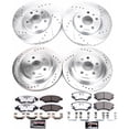 thumbnail image 3 of PowerStop Front and Rear Z26 Street Warrior Carbon-Fiber Ceramic Brake Pad and Drilled and Slotted Rotor Kit Fits: CHEVROLET Select Models K2816-26, 3 of 9