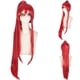 thumbnail image 1 of Peluca para cosplay Lucy Heartfilia con forma de cola de hada, pelo largo y rojo, 100 cm, 1 of 1