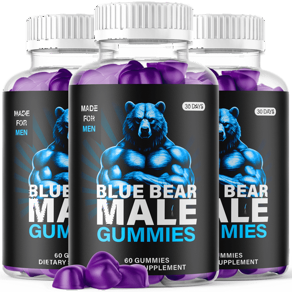 Blue Bear Gummies Advanced Formula All Natural Vitamin Supplement BlueBear 180 Gummies