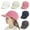 #1 White, variant on Children'S Baseball Cap Outdoor Leisure Hundred With Duck Tongue Hat Solid Color Curved Brim Sun Hat Adjustable