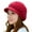 Wine Red, variant on harmtty Women Hat Solid Color Arrow Pattern Autumn Winter Short Brim Dome Hat for Outdoor,Purple