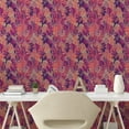 thumbnail image 2 of Ambesonne Leafy Design Peel & Stick Wallpaper for Home, Pop Art Colors Leaves, 13"x36", Magenta Pale Lilac Indigo, 2 of 5