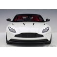 thumbnail image 5 of Aston Martin DB11 Morning Frost White Metallic with Black Top and Red Interior 1/18 Model Car by Autoart, 5 of 11