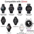 thumbnail image 2 of Paquete de 3 correas de reloj de nailon elástico compatibles con Samsung Galaxy Watch 3 de 45 mm/Galaxy Watch de 46 mm/Gear S3 Frontier/classic, correa deportiva transpirable de 22 mm, 2 of 5