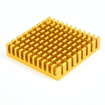 Lochinvar Copper Fin - Unique Bargains Copper Tone 45mmx45mmx10mm Square Shape Aluminium Heatsink Cooling Cooler Fin