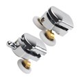 thumbnail image 1 of VONKY 2 Pcs Rouleaux de Porte de Douche Double Piste Ronde 23mm Roues Grises Argent 25mm, 1 of 6