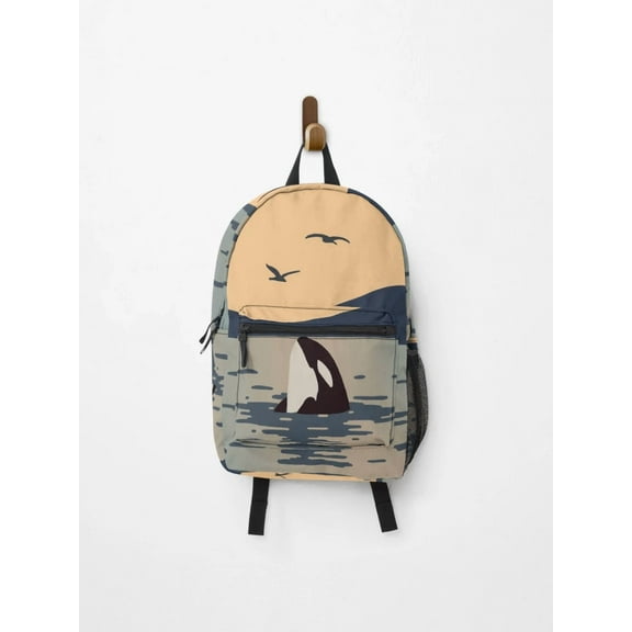 Killer Whale Orca Backpack, Orcas Backpacks, Sea Backpacks, Back To School Backpack