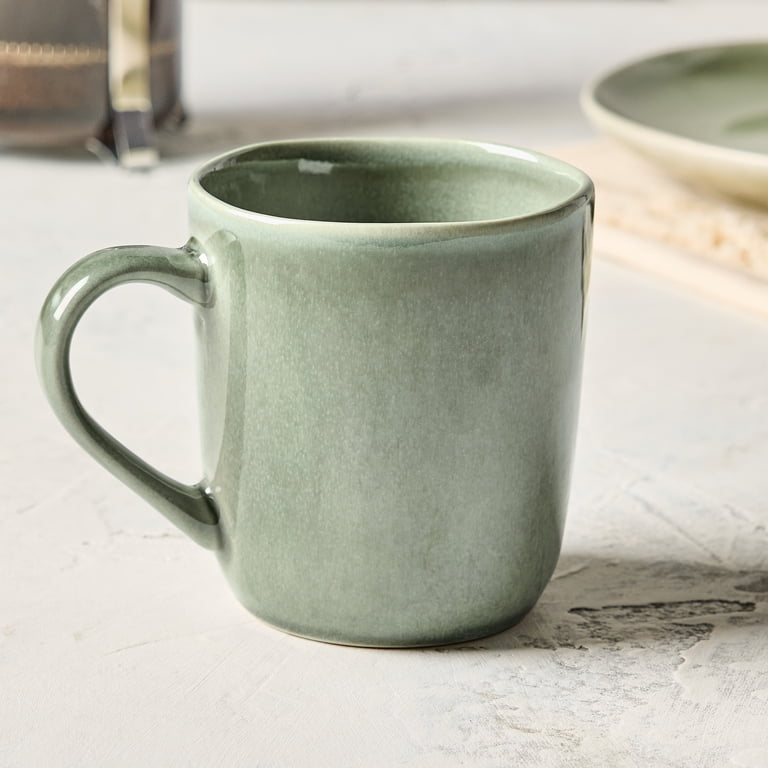 Better Homes & Gardens Brooks Stoneware Mug, Green, 14oz