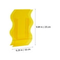 thumbnail image 2 of LABSERRON Decorative Flower Vase Container Wavy Vase Yellow Acrylic 1Pack 9.8x6.3in, 2 of 8
