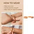 thumbnail image 6 of 1 Pc Pure Copper Bracelet Twisted Flat Solid Cuff Bangle Arthritis Pain Relief, 6 of 7