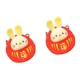 thumbnail image 3 of MesaSe 2pcs Plush Rabbit Coin Money Bag Small Cross Body Bag Red Packet New Year Gift Bag, 3 of 6