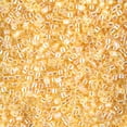 thumbnail image 2 of Miyuki Delica Seed Beads – Size 11/0 (1.6 mm), DB0100, Transparent Light Topaz AB, 7.2 g, Approx. 1440 Beads, 2 of 7