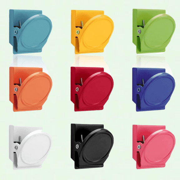 Colorful Bulldog Fridge Magnet Clips - Strong Magnetic Clips for Drawing Crafts & Wall Notice