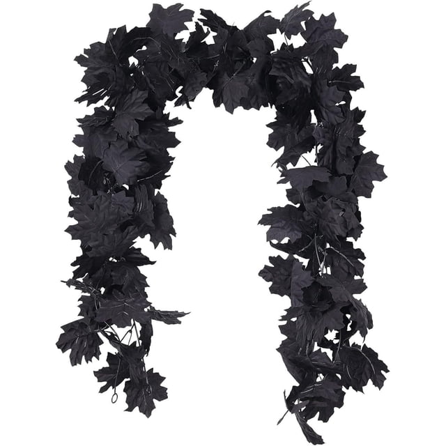 FOCUSNORM Fall Vines Artificial Maple Leaves Garland Hanging Vines Holiday Home Decor Party Favor