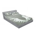 thumbnail image 3 of Ambesonne Abstract Fitted Sheet & Pillow Sham Set, Coat of Arms Wings, Twin, Grey White, 3 of 3