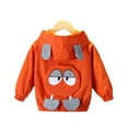 thumbnail image 4 of Annhoo Toddler Boys Girls Rain Jackets Fall Cute Graphic Zipper up Hoodies Long Sleeve Windbreaker Outerwear, 4 of 5