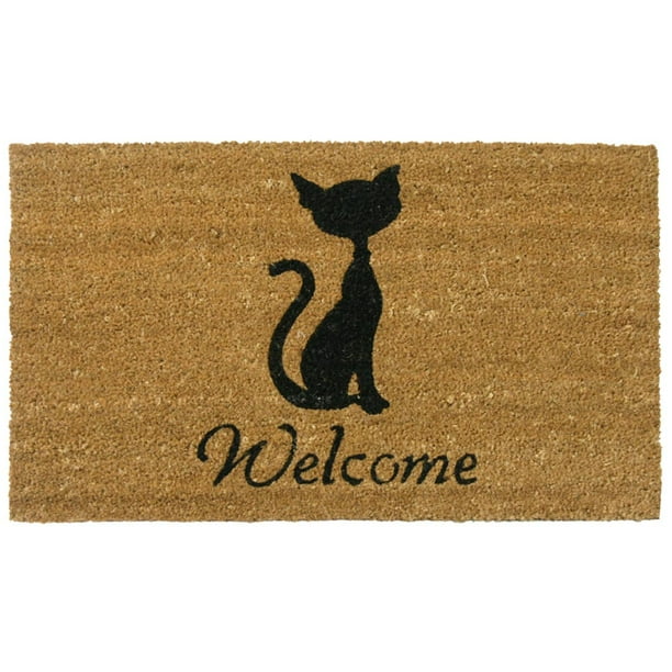 Rubber Cal Meow Cat Welcome Mats Cat Doormat 18 X 30 Inch Walmart Com Walmart Com